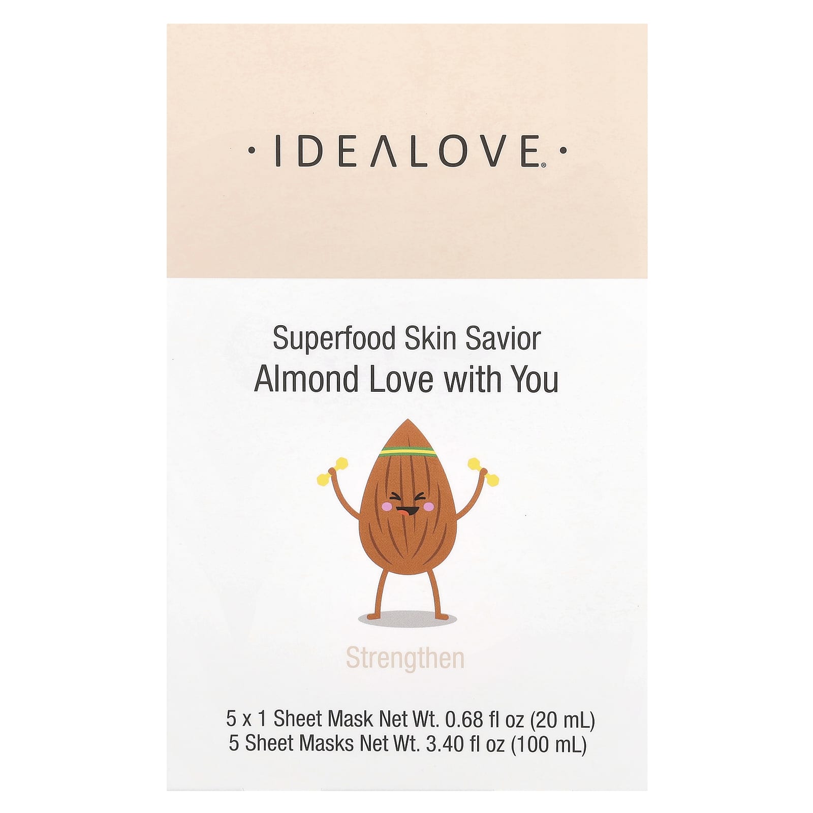 Sweet Almond Skin Savior Sheet Masks | 5-Piece Set | Idealove - Image 2