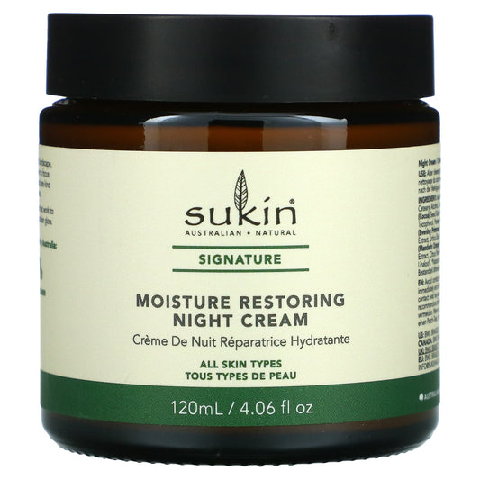 Sukin, Moisture Restoring Night Cream, 4.06 fl oz (120 ml) - Image 1