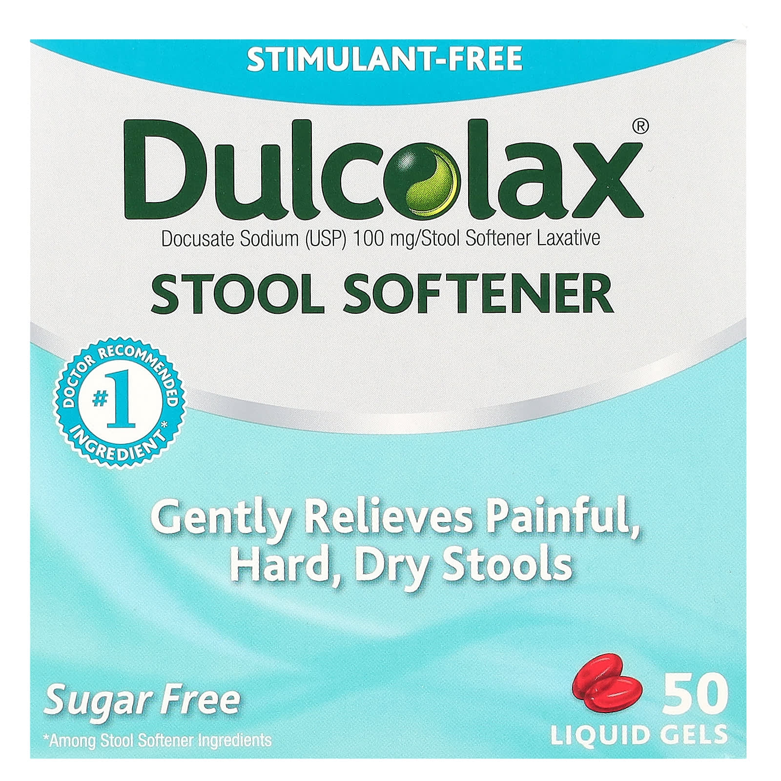 Dulcolax Stool Softener: Gentle, Stimulant-Free Relief from Constipation - Image 1