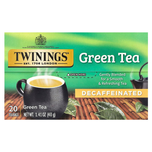 Twinings, Green Tea, Decaffeinated, 20 Tea Bags, 1.41 oz (40 g) - Image 1
