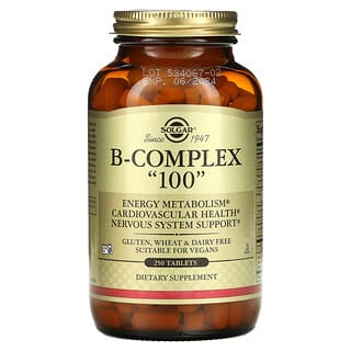 Solgar B-Complex 100 Tablets for Energy & Nervous System Support