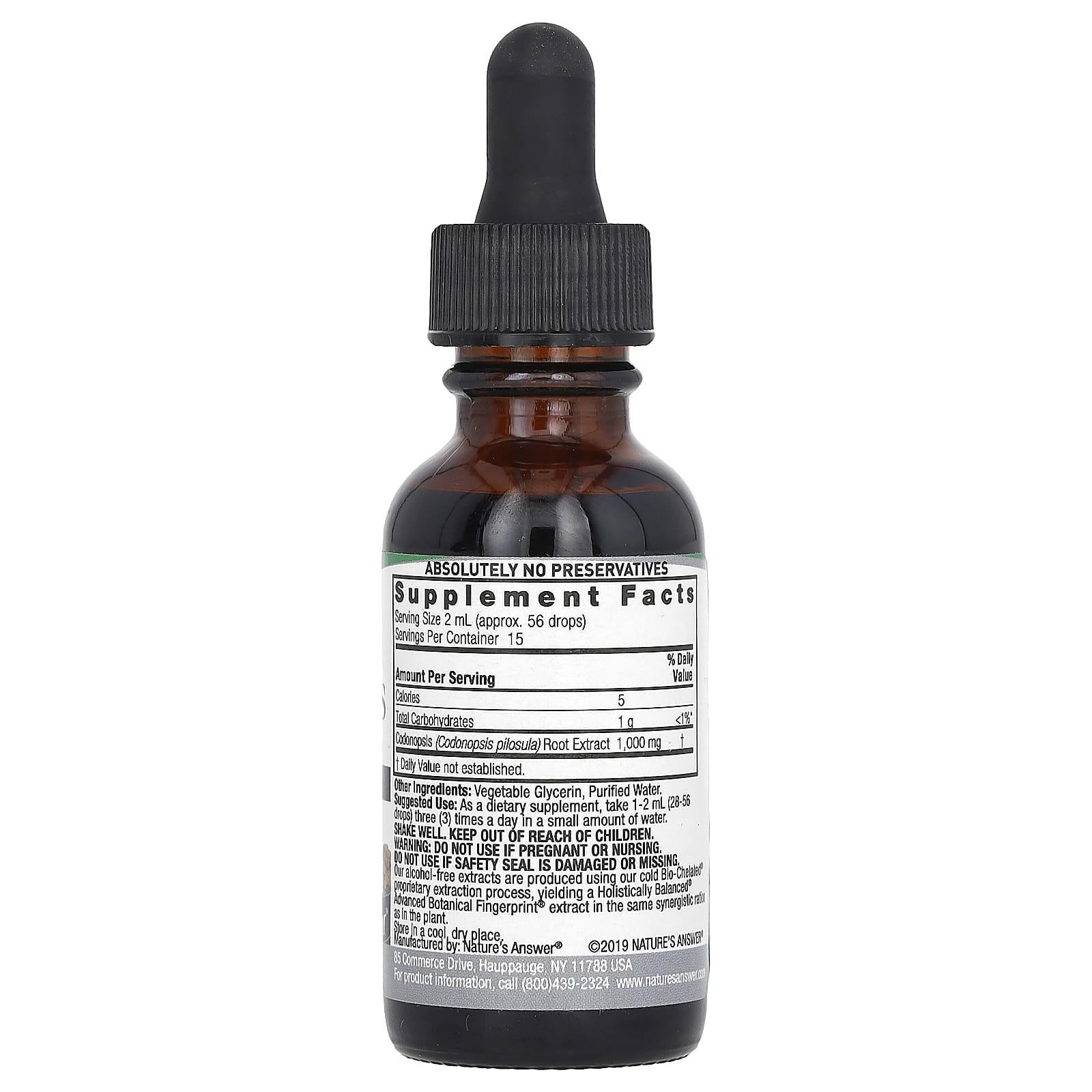 Nature's Answer, Codonopsis Extract, Alcohol-Free, 1,000 mg, 1 fl oz (30 ml) - Image 2