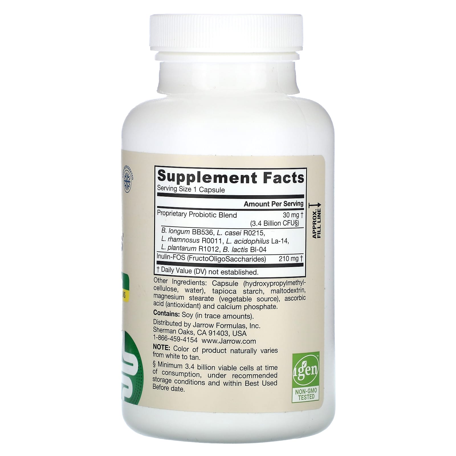Jarrow Formulas Vegan Probiotic + Prebiotic Supplement - Image 2