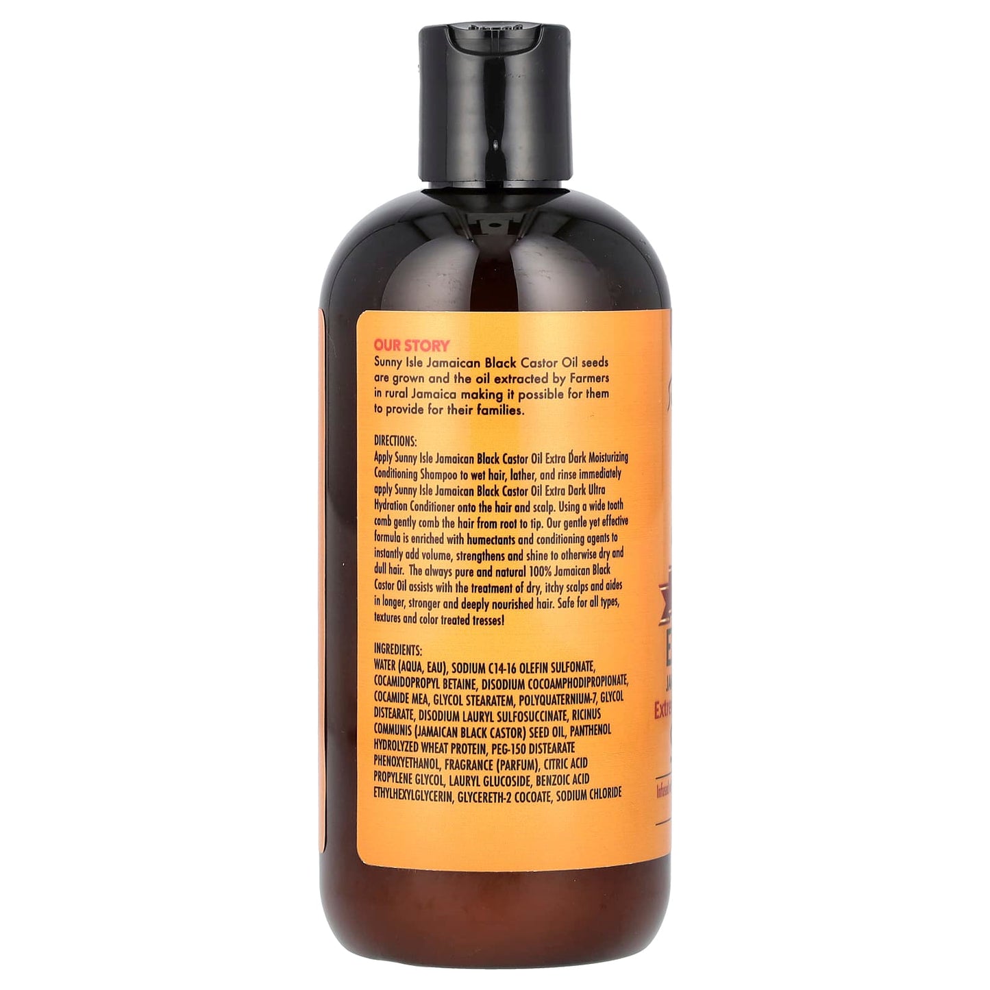 Sunny Isle, Jamaican Black Castor Oil, Extreme Hydrating Shampoo, 10.3 fl oz (298 ml) - Image 2