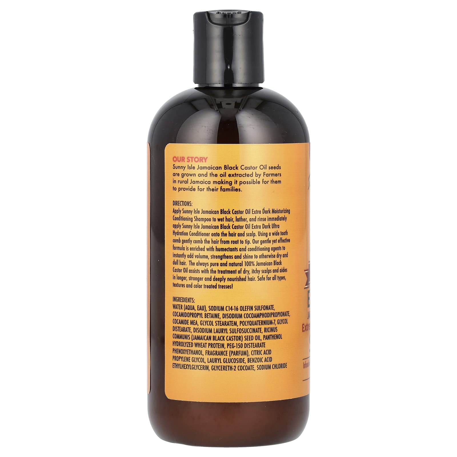 Sunny Isle, Jamaican Black Castor Oil, Extreme Hydrating Shampoo, 10.3 fl oz (298 ml) - Image 2