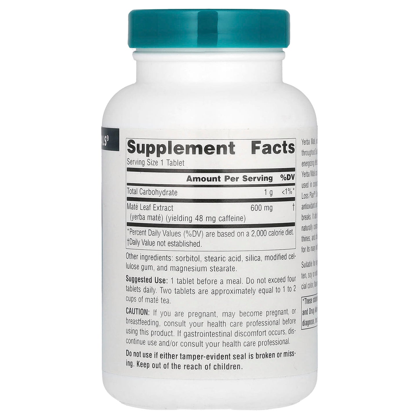 Source Naturals, Yerba Mate, 600 mg, 90 Tablets - Image 2