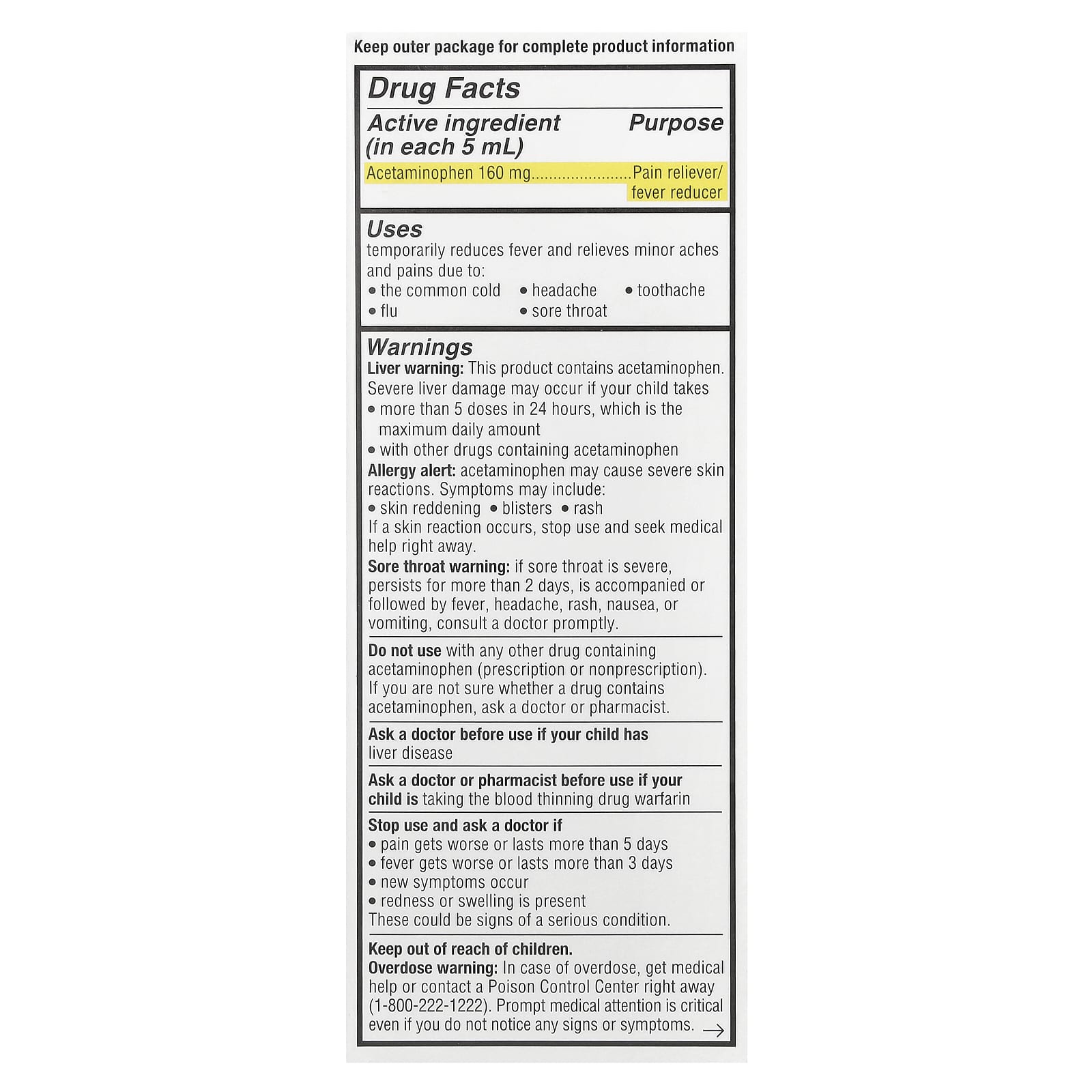 Genexa Kids' Pain & Fever Relief, Organic Cherry, 4 fl oz - Image 2