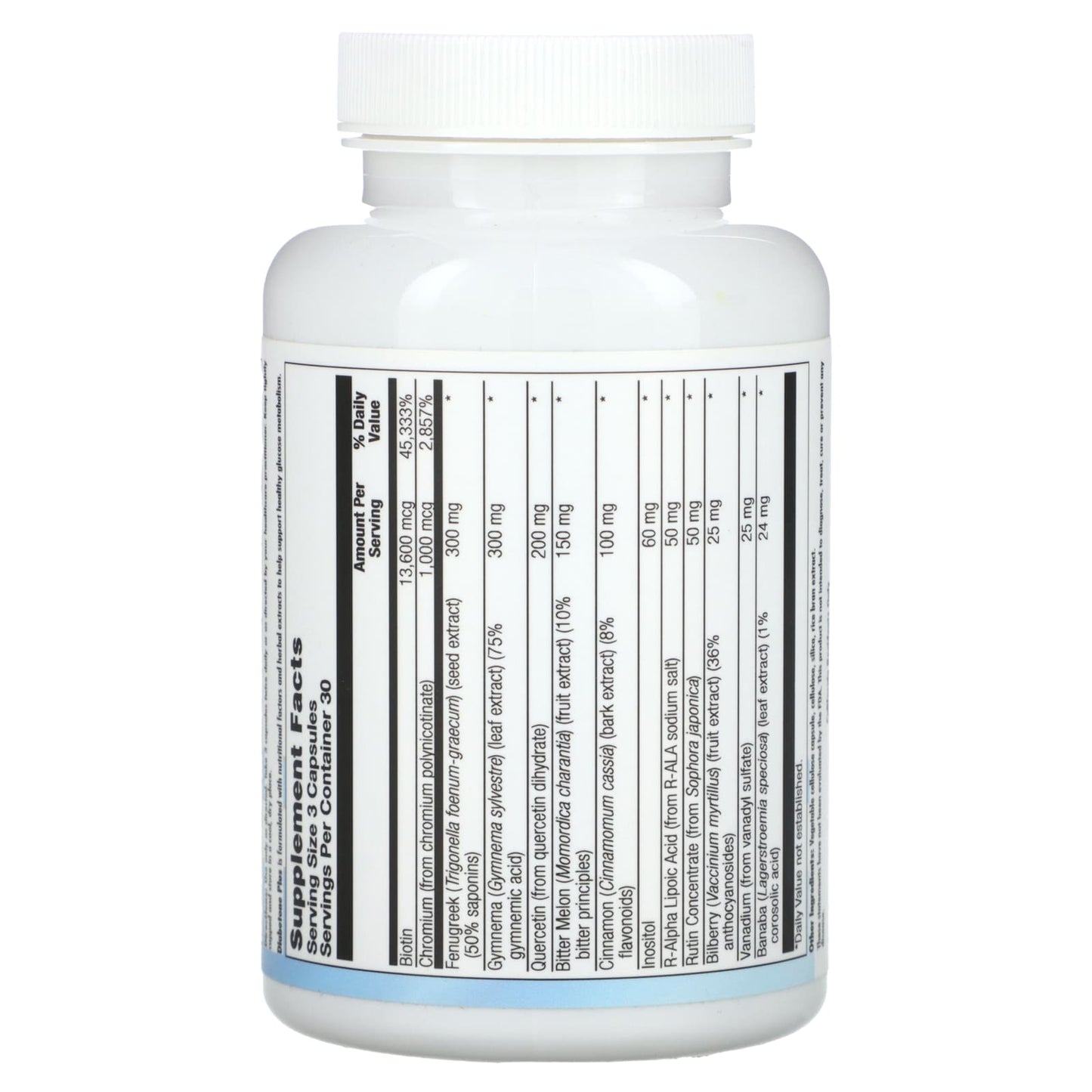 Nutra BioGenesis, Diabetone Plus, 90 Capsules - Image 2