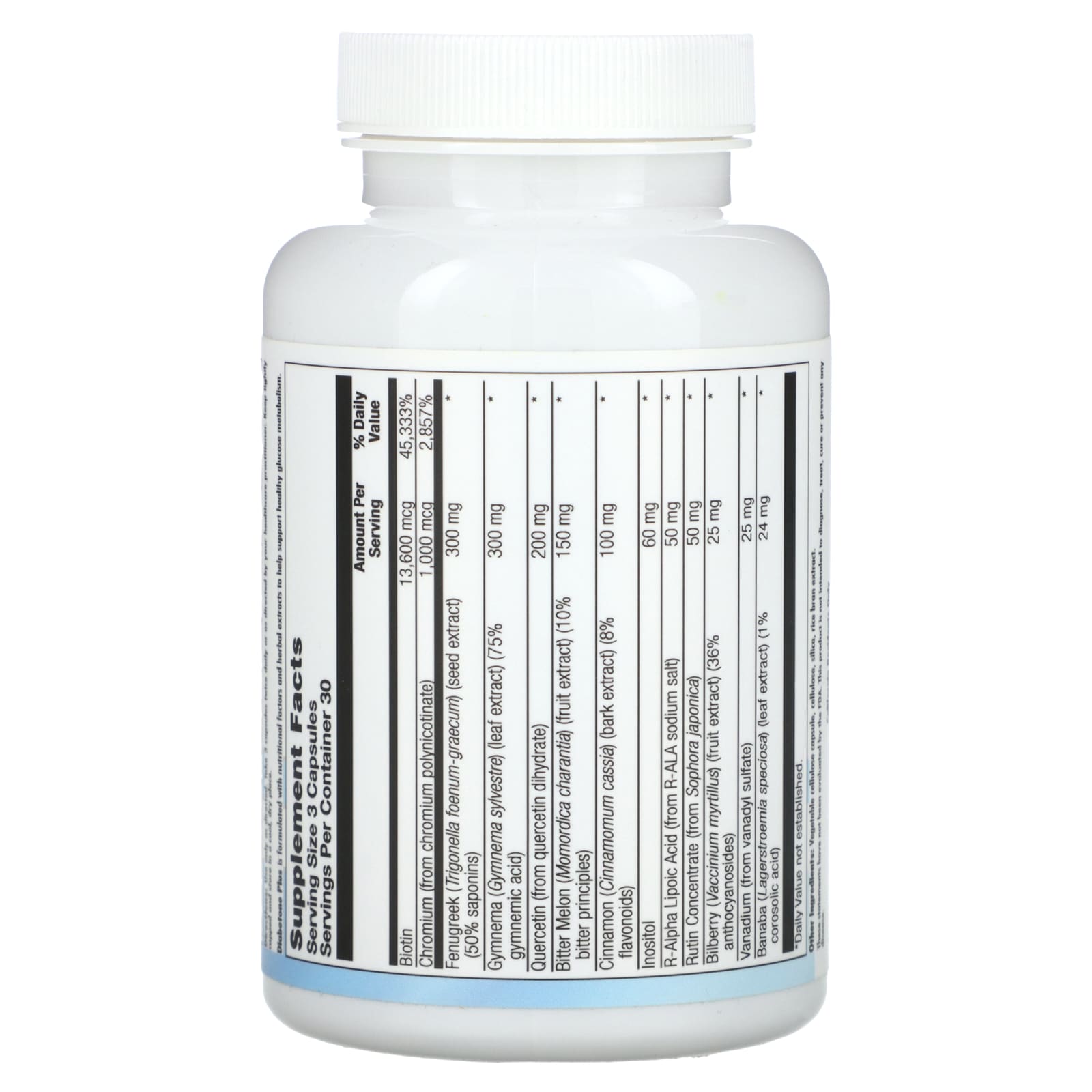 Nutra BioGenesis, Diabetone Plus, 90 Capsules - Image 2