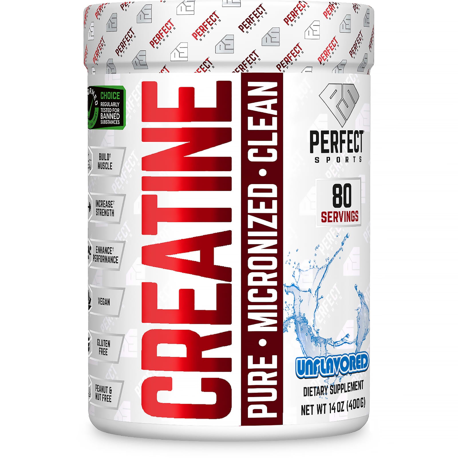 PERFECT Sports, Creatine, Unflavored, 14 oz (400 g) - Image 1