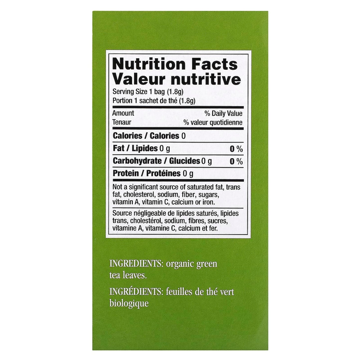 Uncle Lee's Tea, Imperial Organic, Organic Green Tea, 18 Tea Bags, 1.14 oz (32.4 g) - Image 2