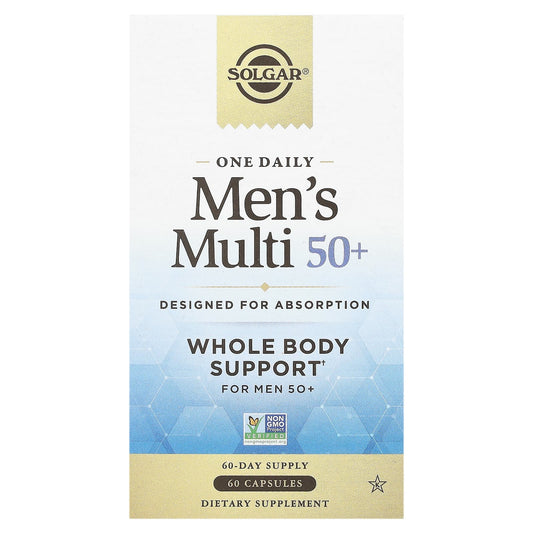 Solgar, One Daily Men's Multi 50+, 60 Capsules - Image 1