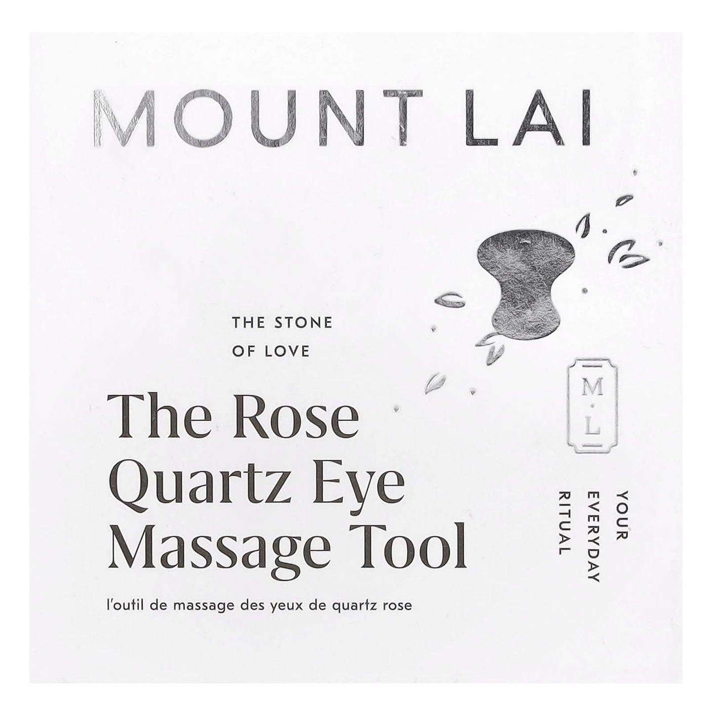 Mount Lai, The Rose Quartz Eye Massage Tool, 1 Tool - Image 1