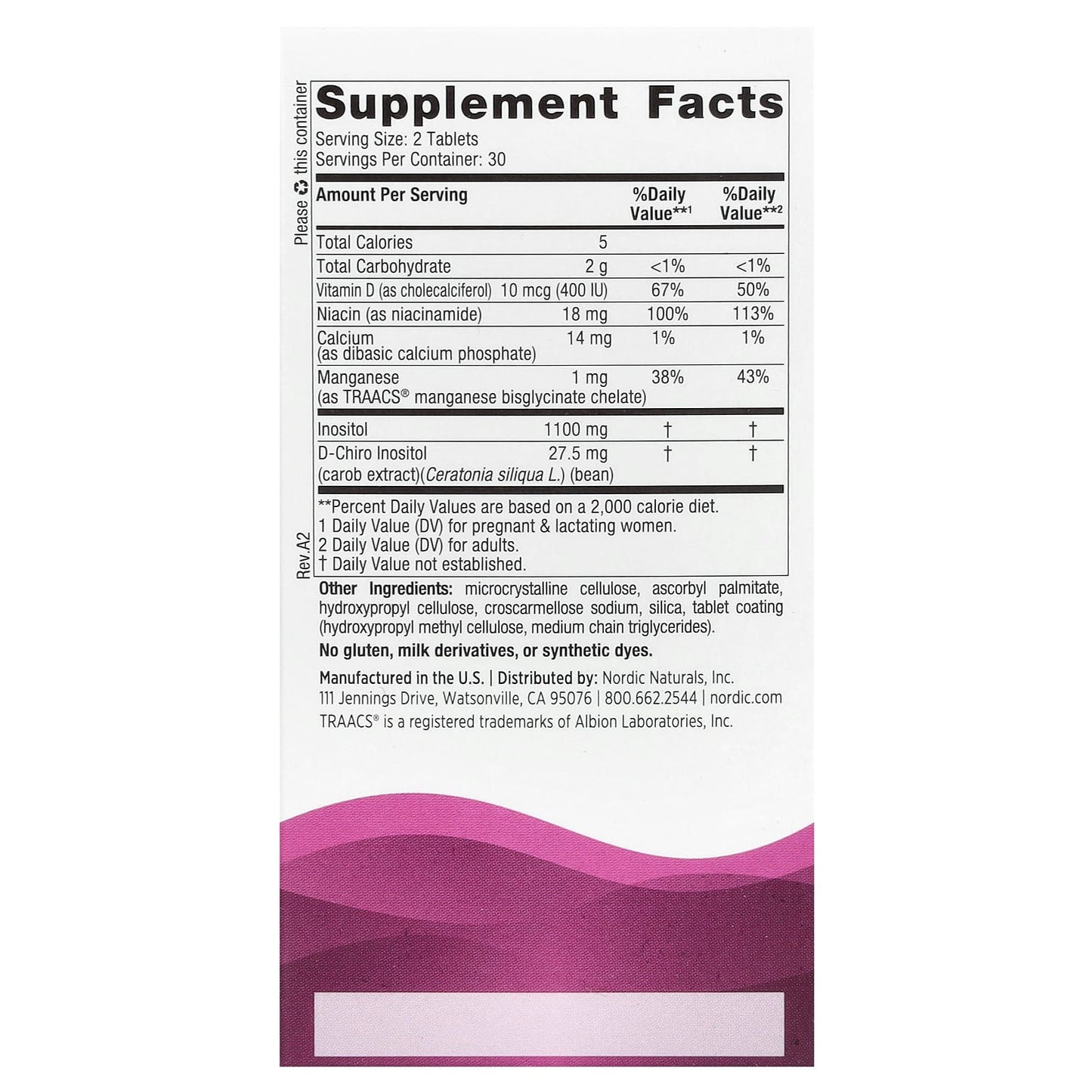 Nordic Naturals, Fertility Support, 60 Tablets - Image 2