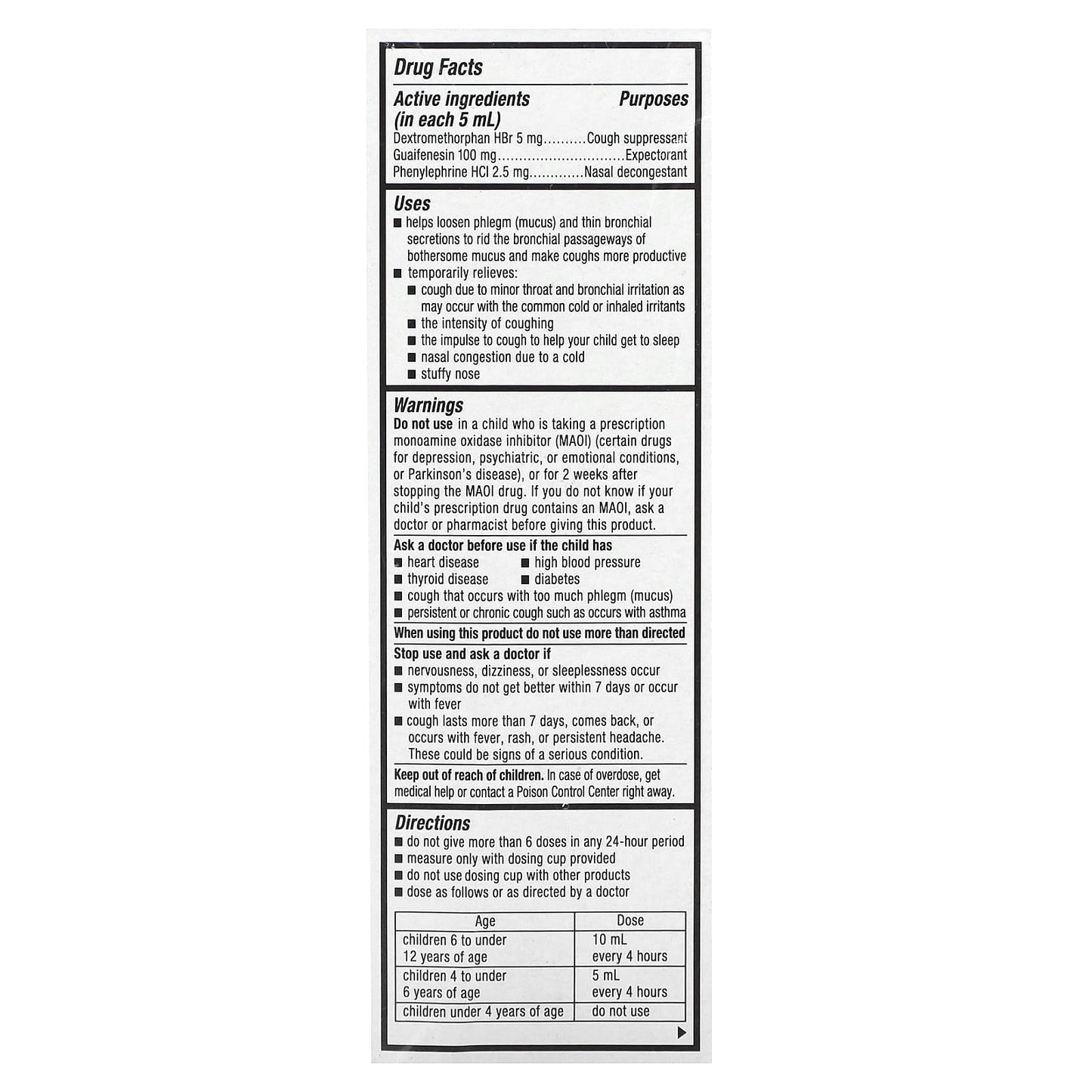 Mucinex, Children's, Multi-Symptom Cold, Ages 4+ Yrs, Very Berry, 4 fl oz (118 ml) - Image 2