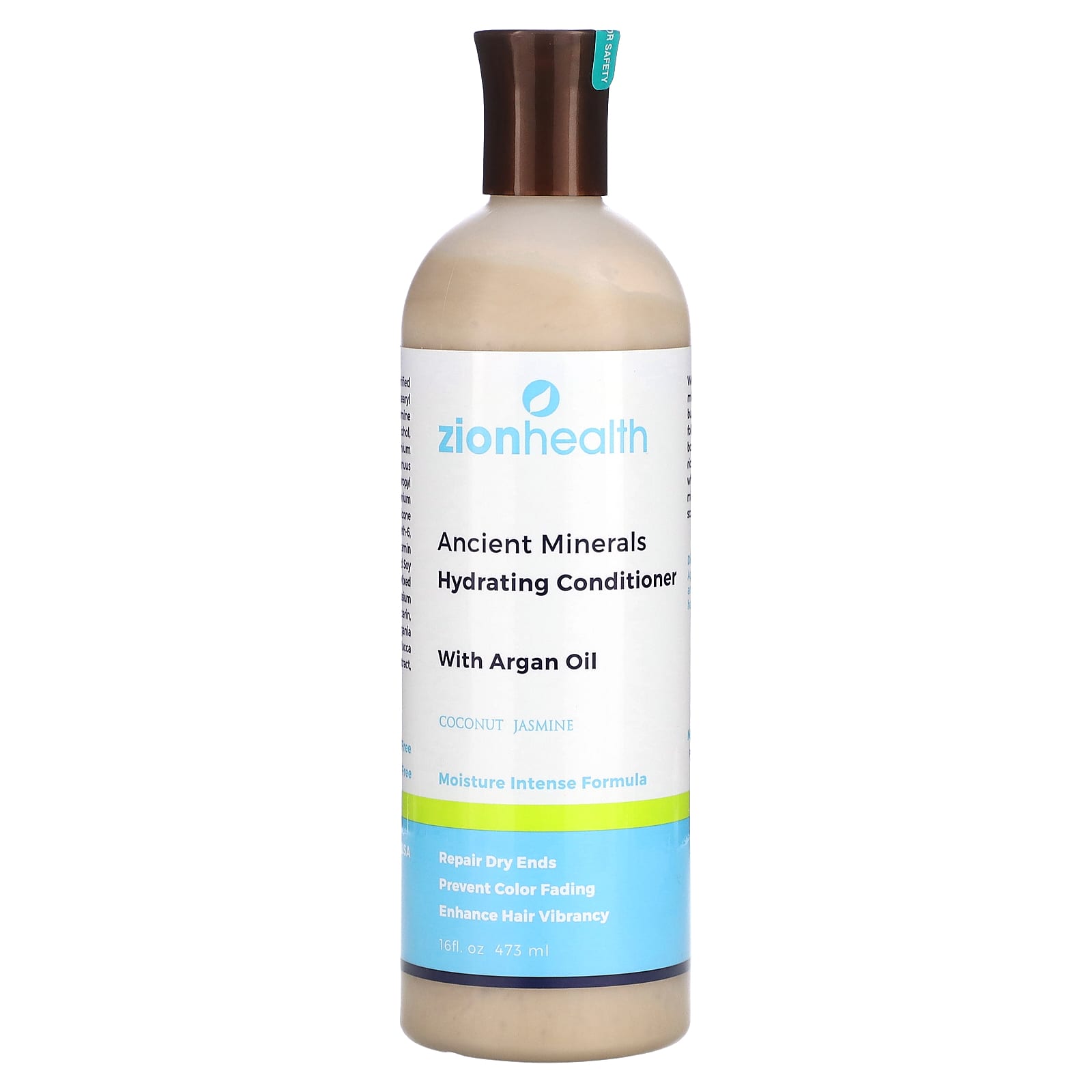 Zion Health, Ancient Minerals, Hydrating Conditioner With Argan Oil, Coconut Jasmine, 16 fl oz (473 ml) - Image 1