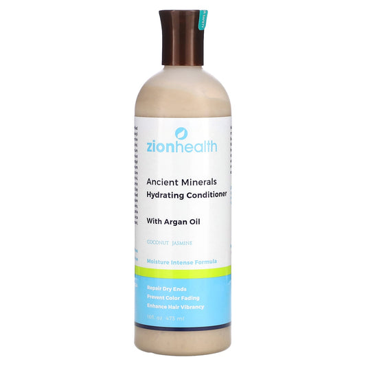Zion Health, Ancient Minerals, Hydrating Conditioner With Argan Oil, Coconut Jasmine, 16 fl oz (473 ml) - Image 1