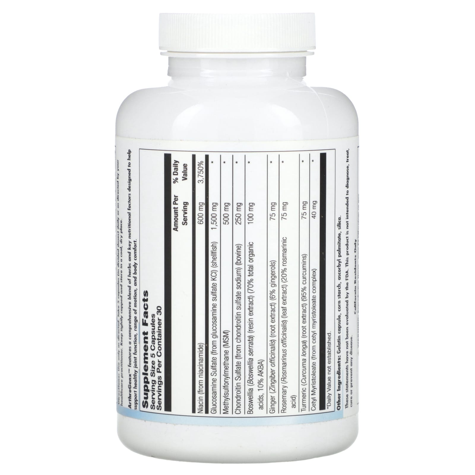Nutra BioGenesis, ArthroGenx, 150 Capsules - Image 2