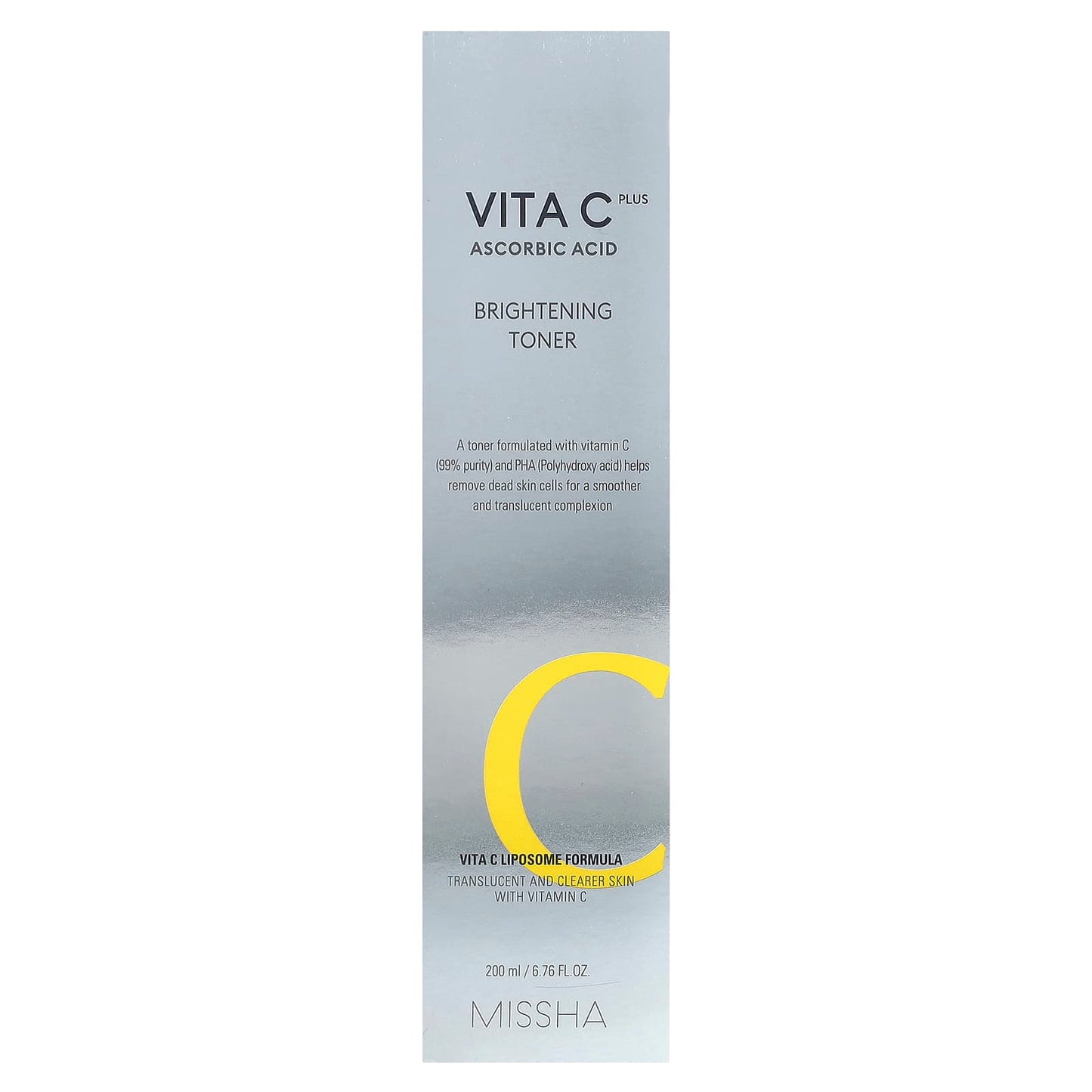 Missha, Vita C Plus Ascorbic Acid, Brightening Toner, 6.76 fl oz (200 ml) - Image 2
