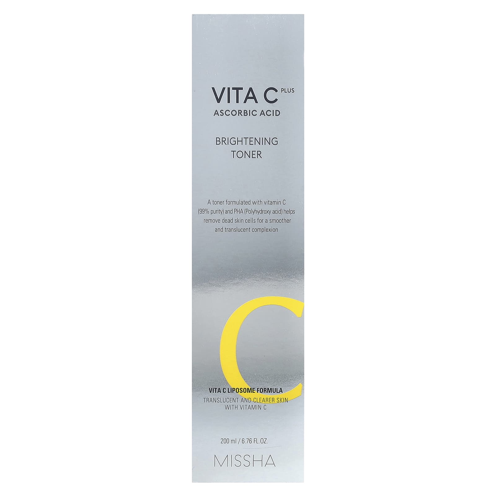 Missha, Vita C Plus Ascorbic Acid, Brightening Toner, 6.76 fl oz (200 ml) - Image 2