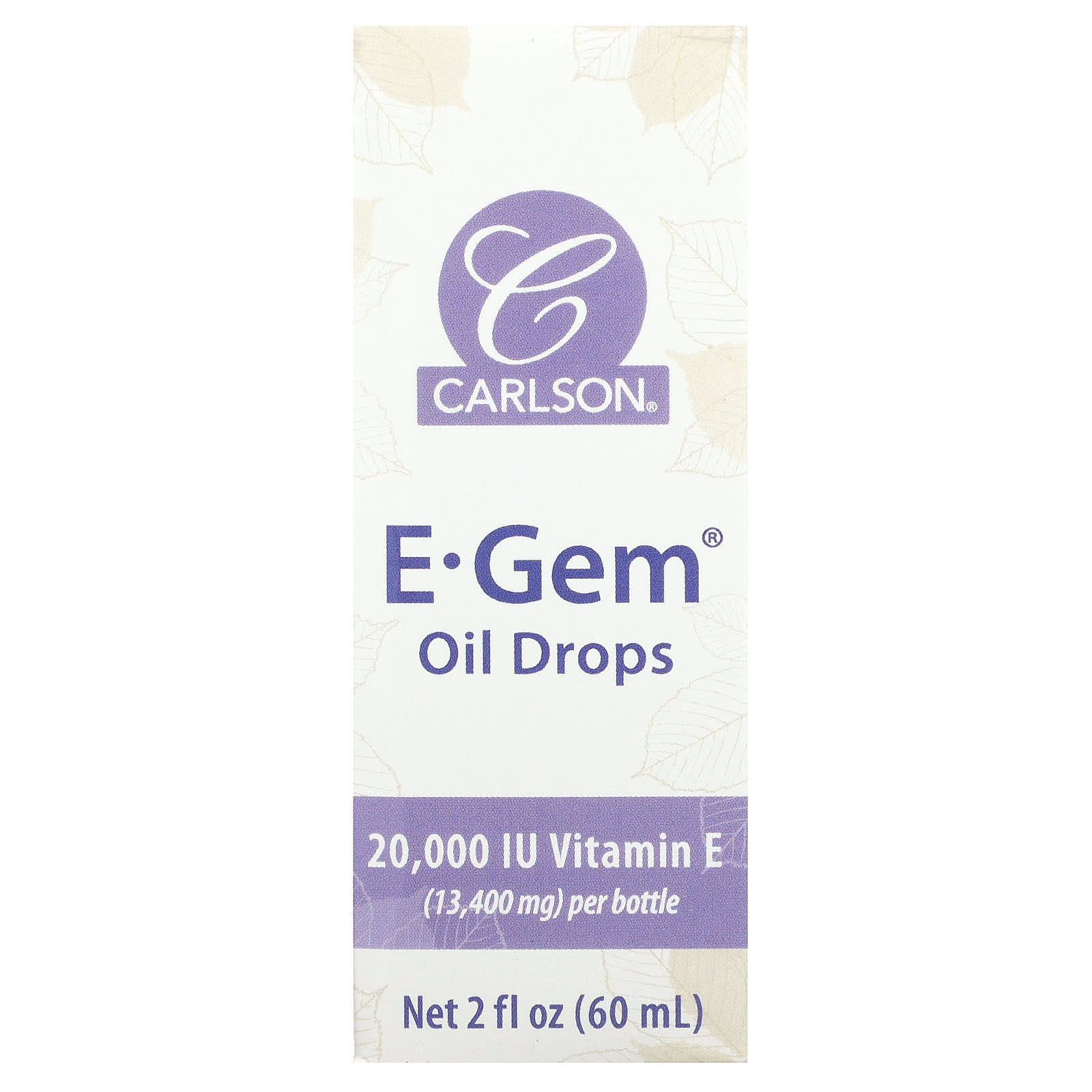 Carlson Vitamin E Oil Drops - Hydrate & Moisturize Skin - Image 1