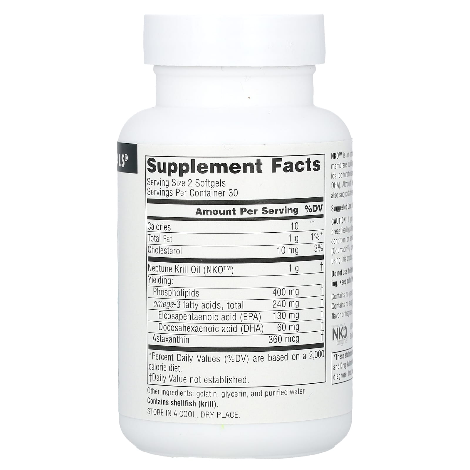 Source Naturals, NKO™, Neptune Krill Oil, 500 mg, 60 Softgels - Image 2