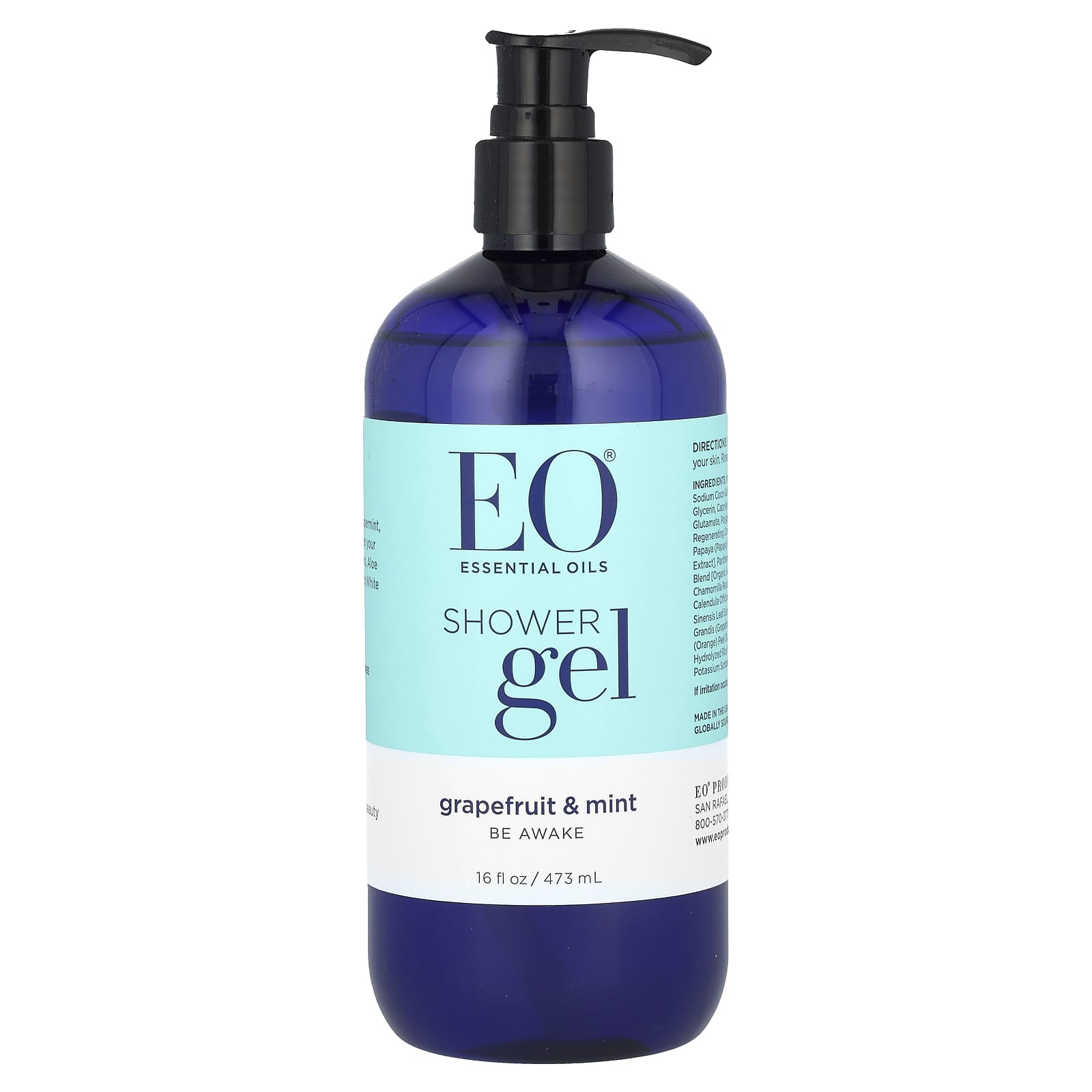 EWG Verified Shower Gel with Grapefruit & Mint, 16 fl oz - Image 1