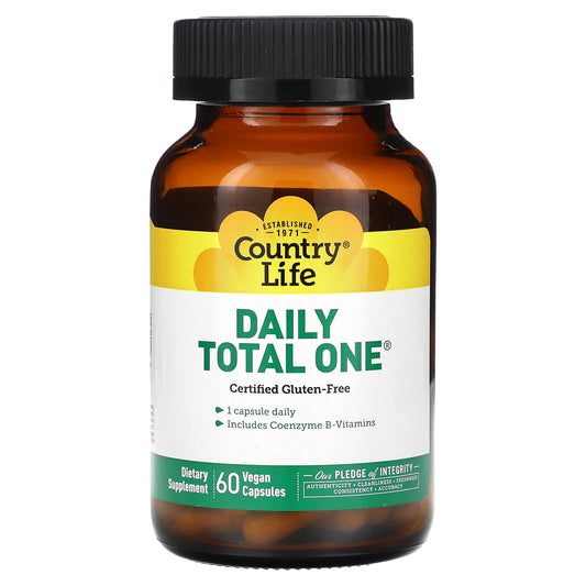 Country Life Daily Total One Vegan Multivitamin Supplements 60 Capsules - Image 1
