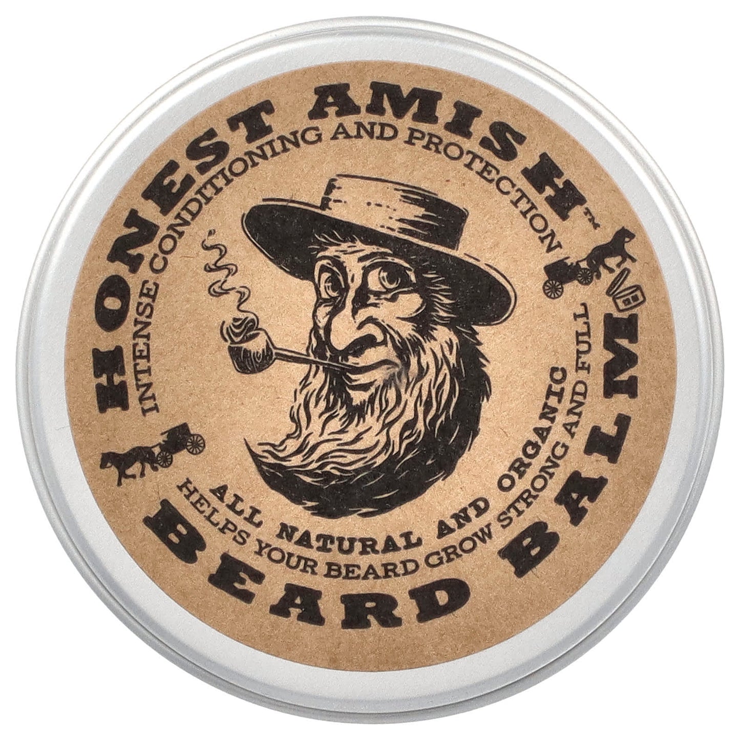 Nourishing Beard Balm by Honest Amish - 2 oz (60 ml) - Image 1