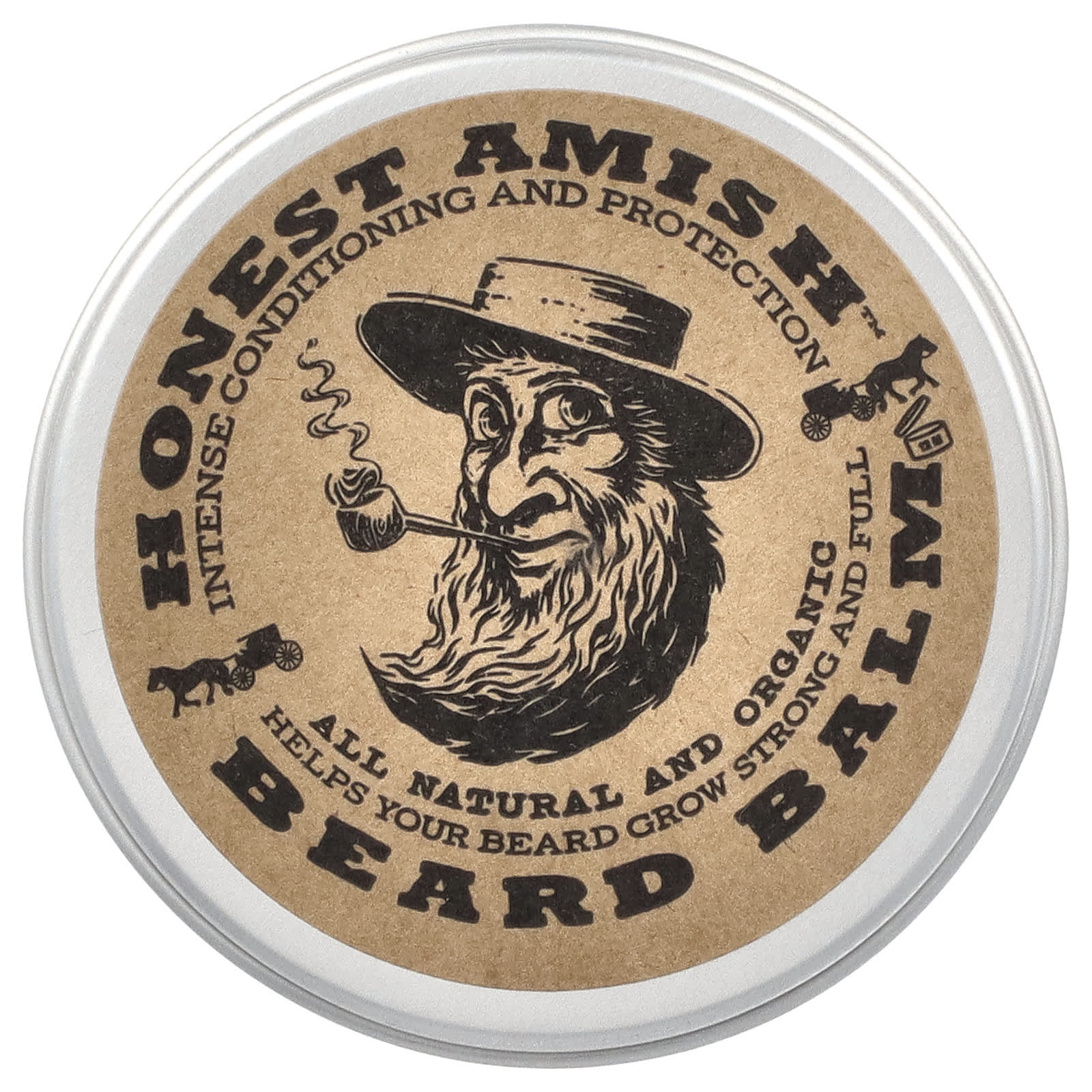 Nourishing Beard Balm by Honest Amish - 2 oz (60 ml) - Image 1