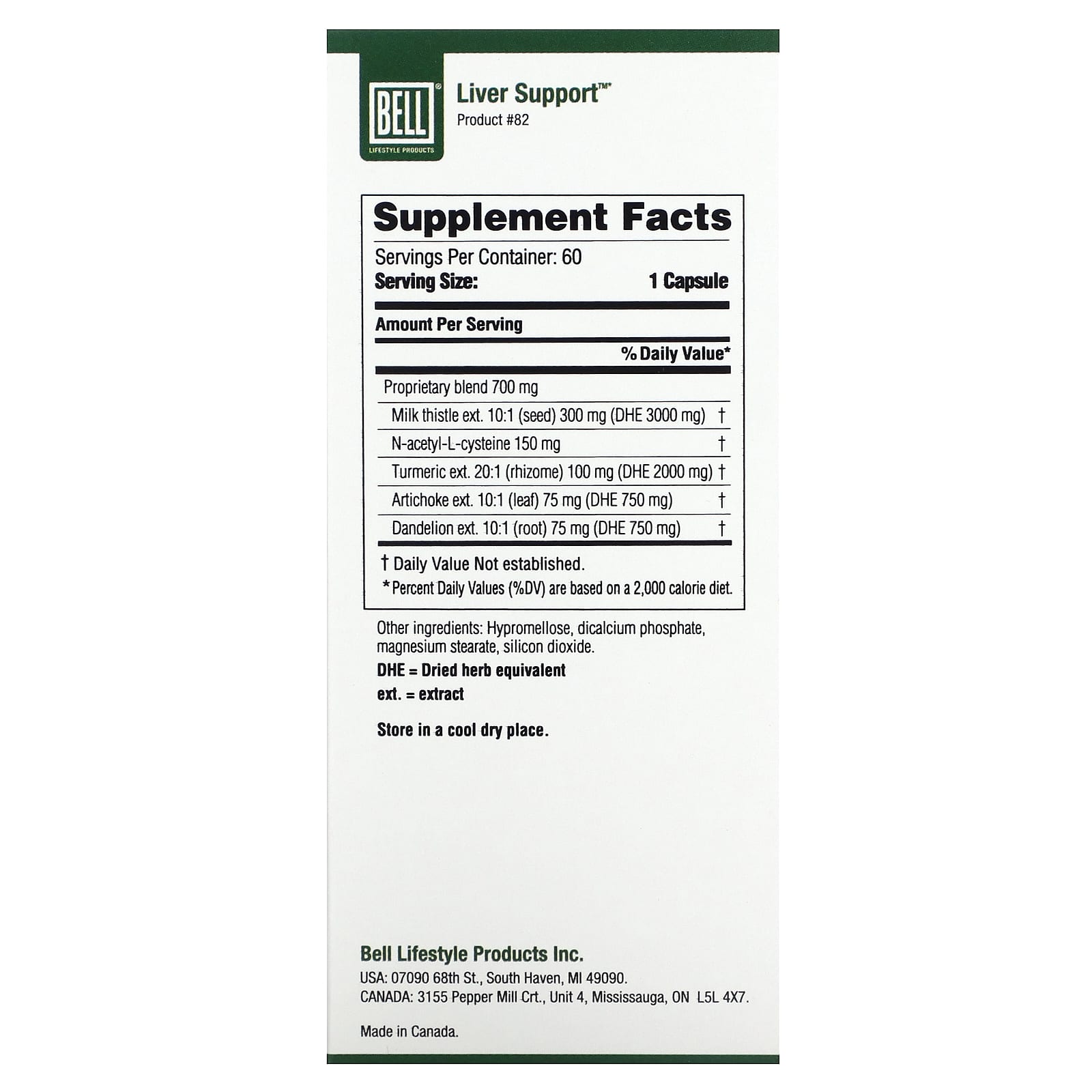 Boost Liver Function with Bell Lifestyle's Liver Support - 60 Veggie Capsules - Image 2