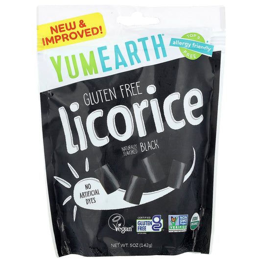 YumEarth, Gluten Free Licorice, Black, 5 oz (142 g) - Image 1
