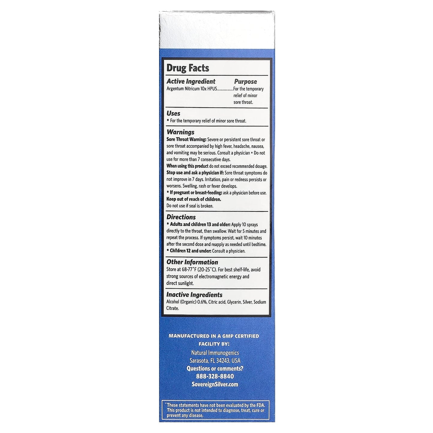 Sovereign Silver, Multi-Symptom Sore Throat Spray, 1 fl oz (29 ml) - Image 2