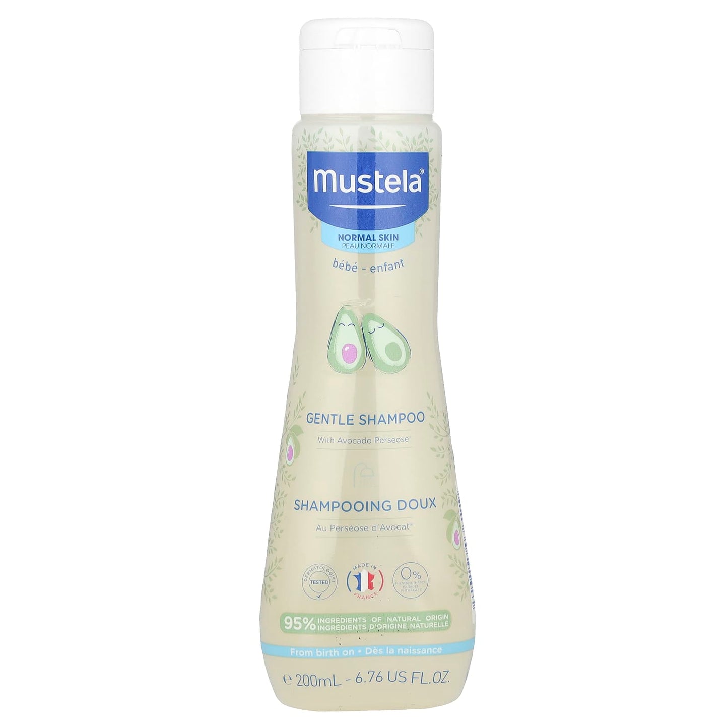 Mustela, Gentle Shampoo, 6.76 fl oz (200 ml) - Image 1