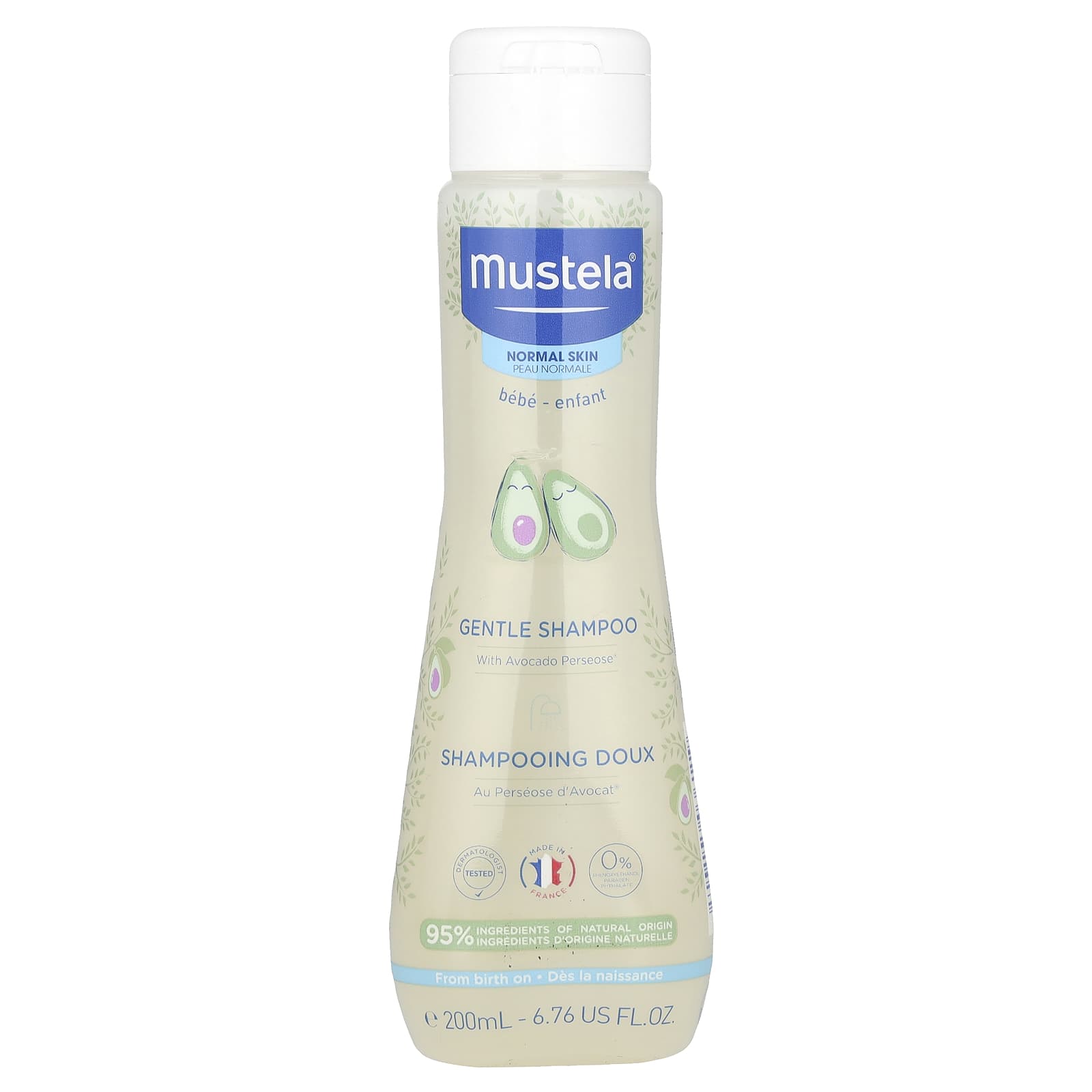 Mustela, Gentle Shampoo, 6.76 fl oz (200 ml) - Image 1