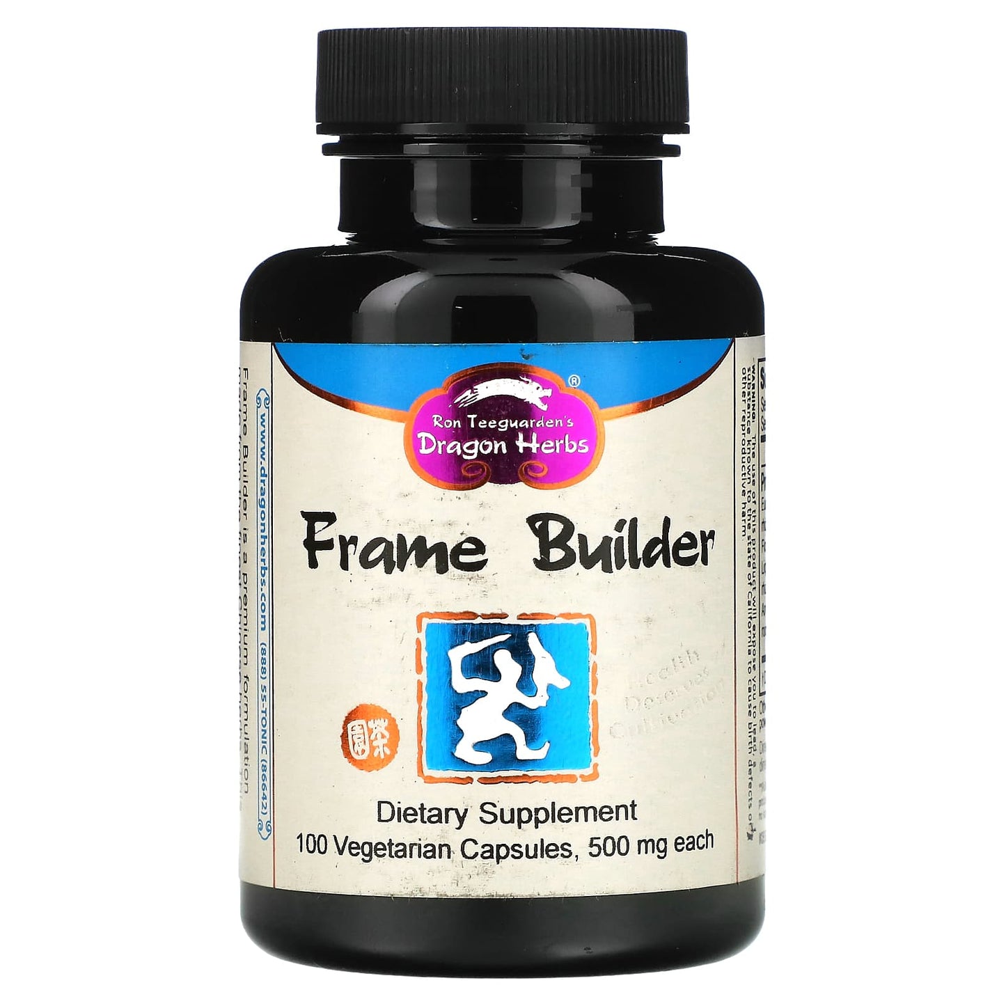 Dragon Herbs Frame Builder - 500mg, 100 Vegetarian Capsules - Image 1