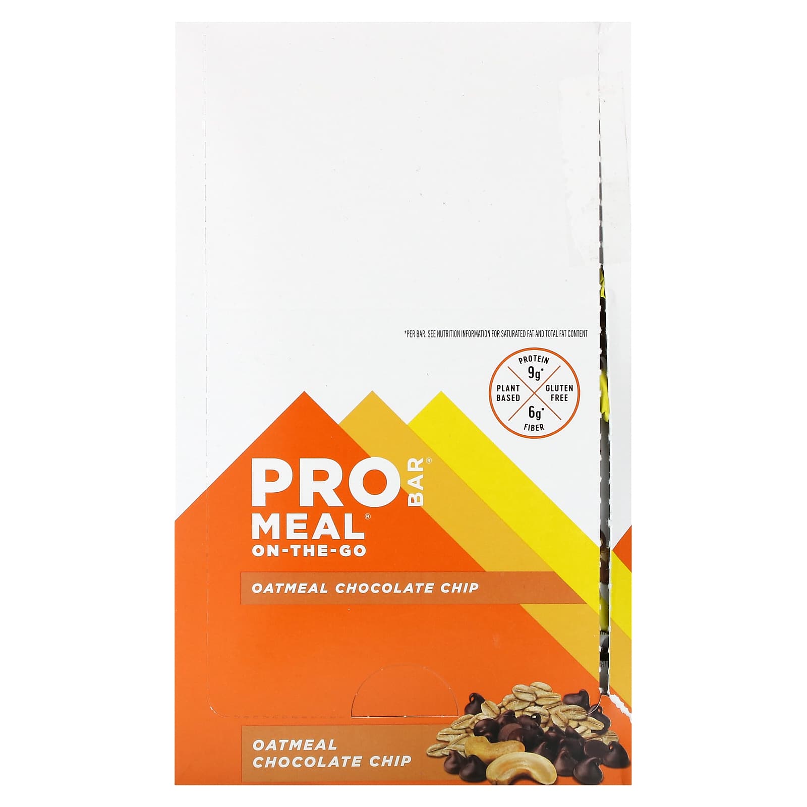 ProBar, Meal-On-The-Go, Oatmeal Chocolate Chip, 12 Bars, 3 oz (85 g) Each - Image 1
