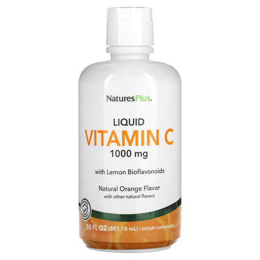 NaturesPlus, Liquid Vitamin C, Natural Orange, 1,000 mg, 30 fl oz (887.10 ml) - Image 1
