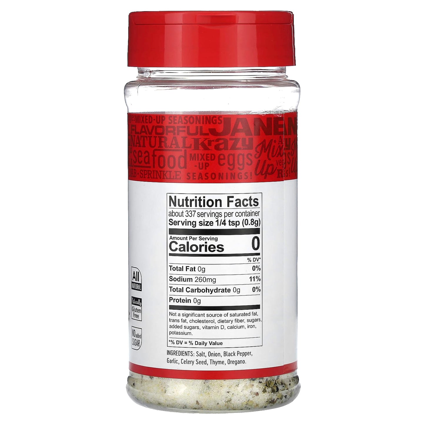 Jane’s Krazy All-Purpose Seasoning Blend, 9.5 oz, No MSG, Kosher - Image 2