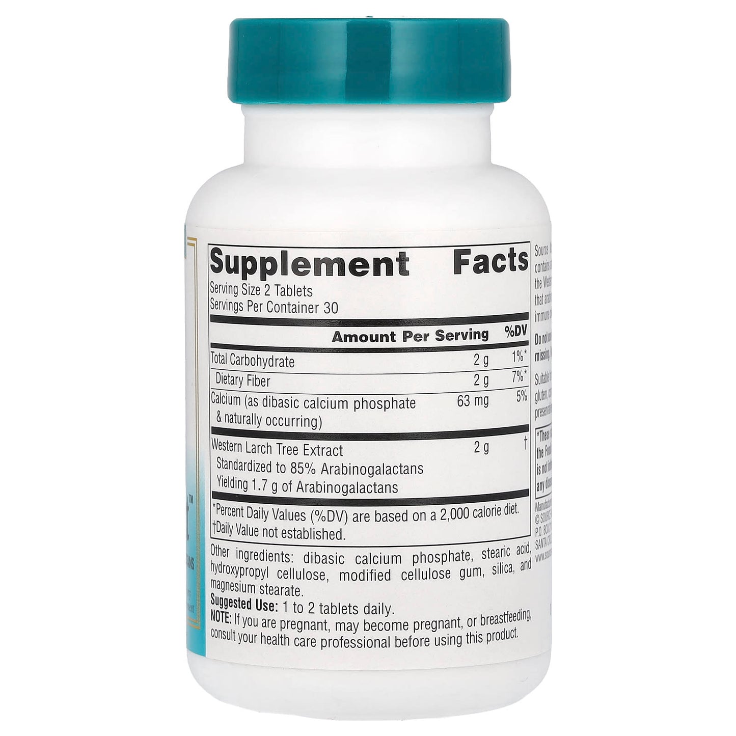 Source Naturals, Wellness, Larch Extract, 60 Tablets - Image 2