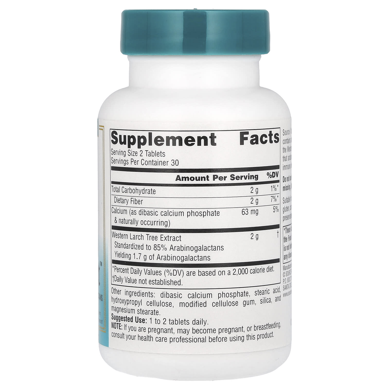Source Naturals, Wellness, Larch Extract, 60 Tablets - Image 2