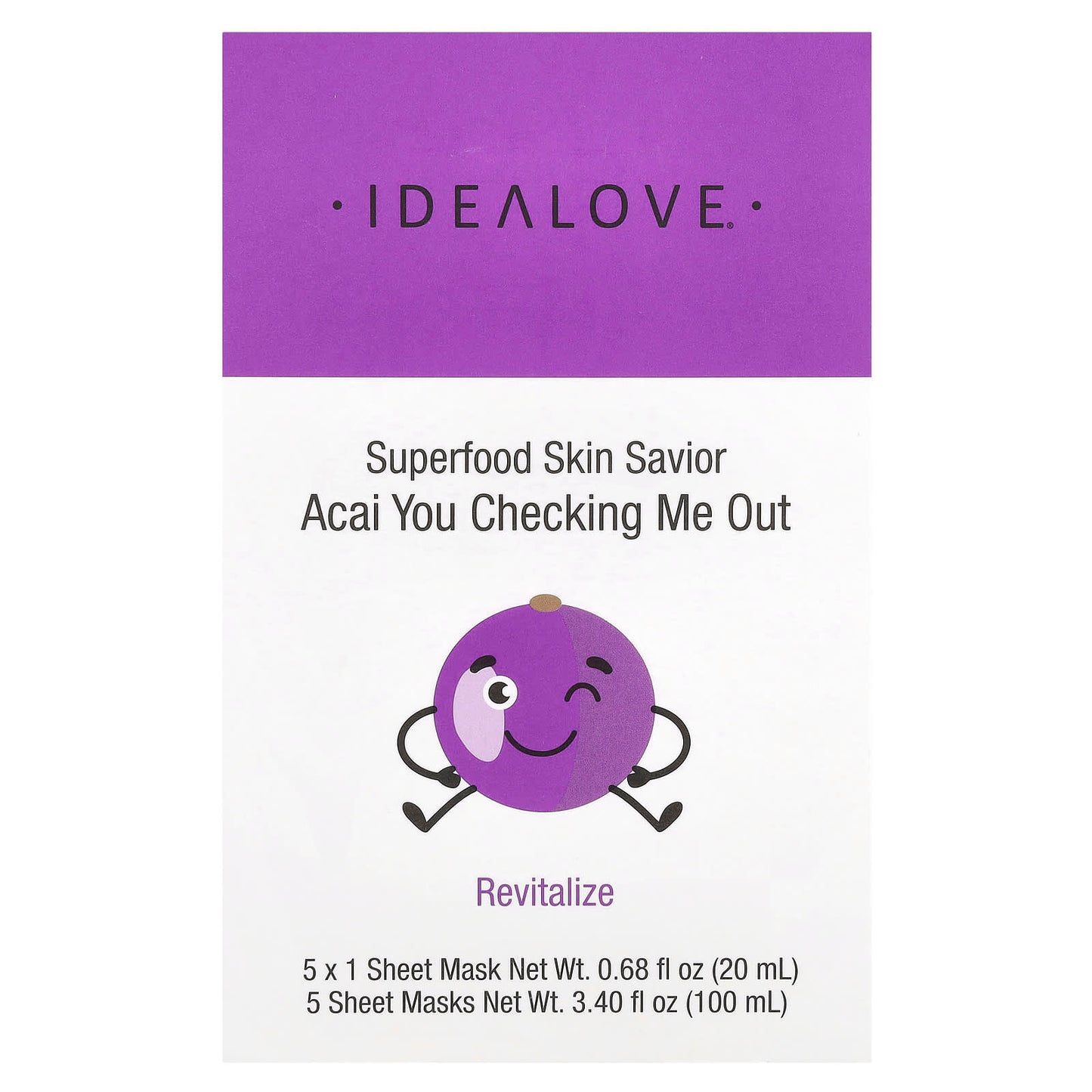 Revitalize Your Skin with Acai Berry Sheet Masks by Idealove - Image 2