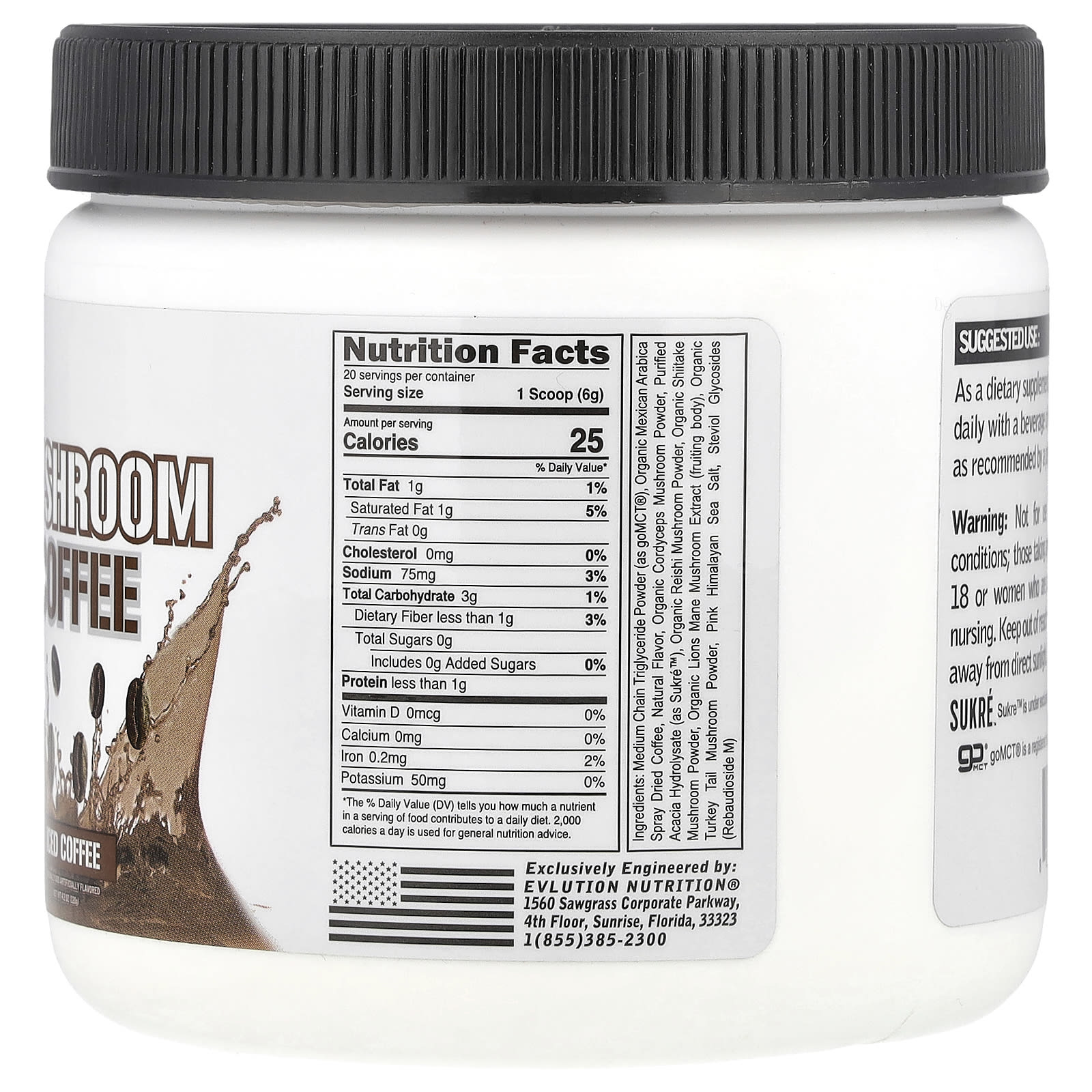EVLution Nutrition Mushroom Coffee: Boost Energy & Immunity - Image 2