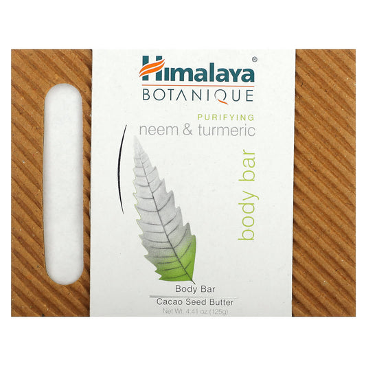 Purifying Neem & Turmeric Body Bar for a Clarifying Start - 4.41 oz (125 g) - Image 1