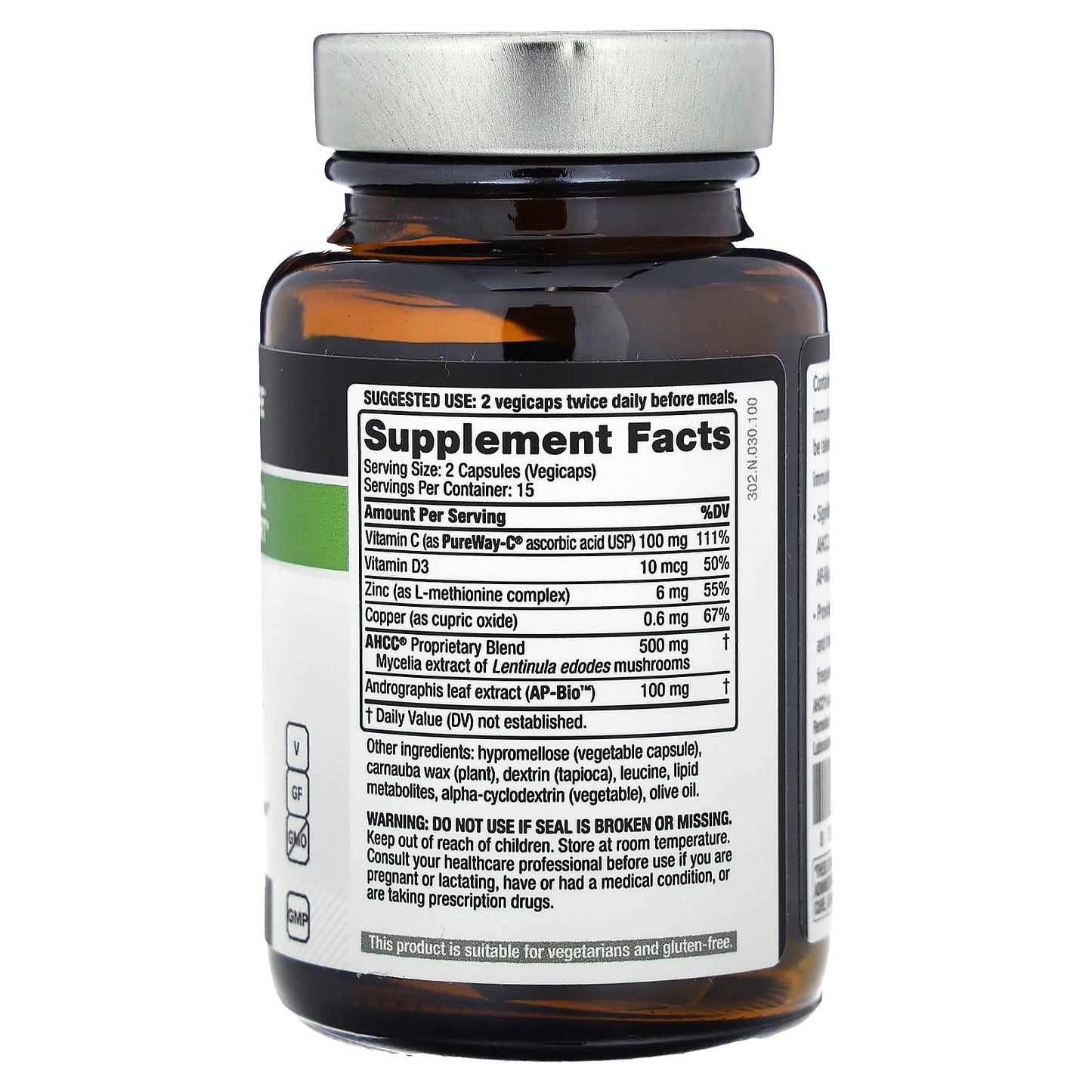 Quality of Life, Immuno Complex, 30 Vegicaps - Image 2