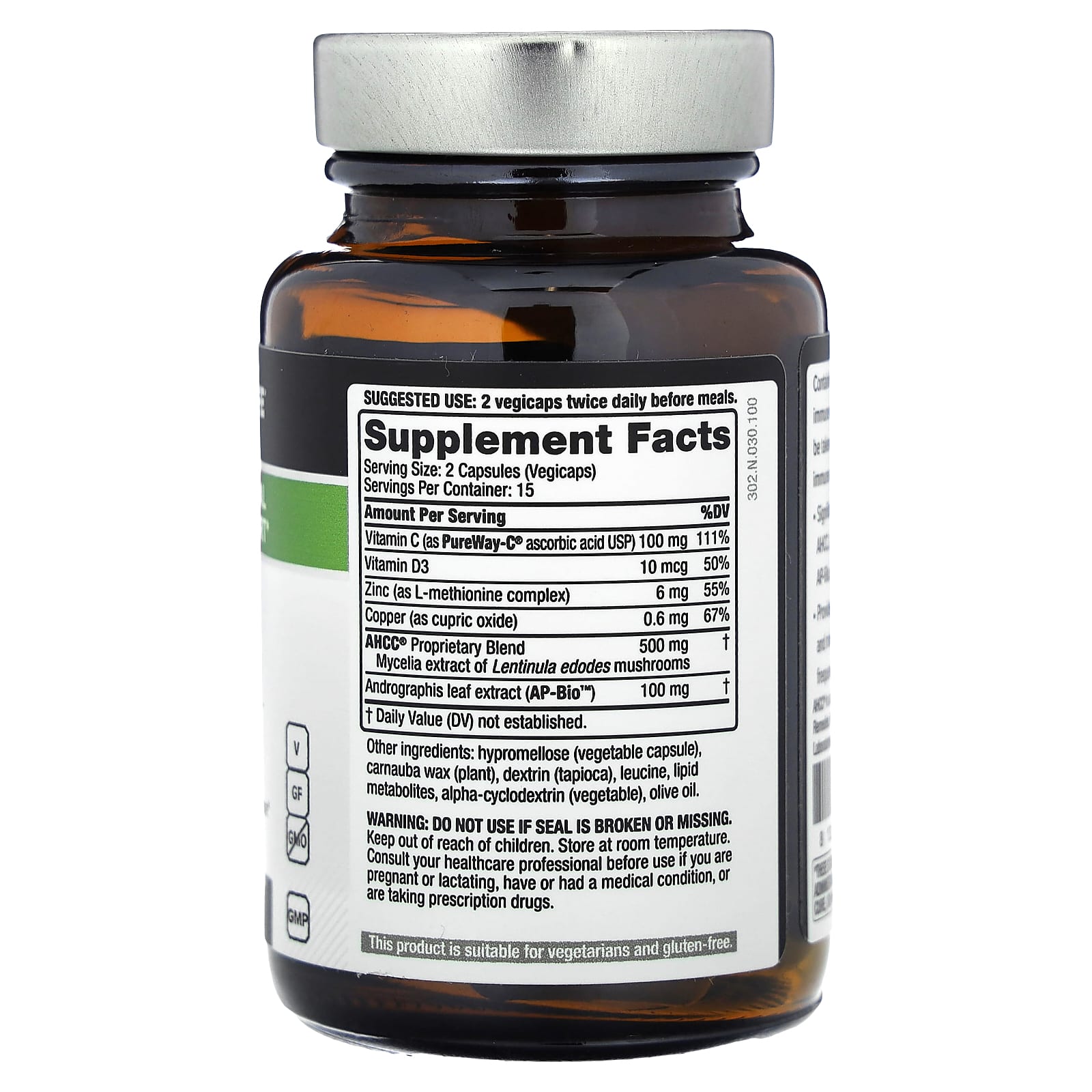 Quality of Life, Immuno Complex, 30 Vegicaps - Image 2