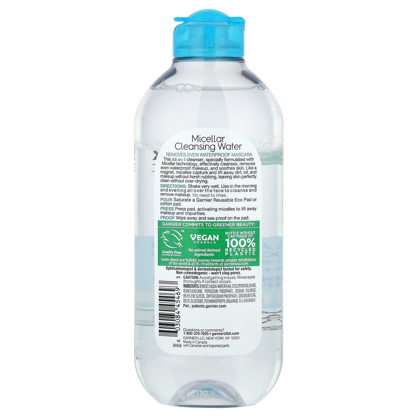 Garnier Micellar Cleansing Water - All Skin Types, Waterproof, Cruelty Free - Image 2