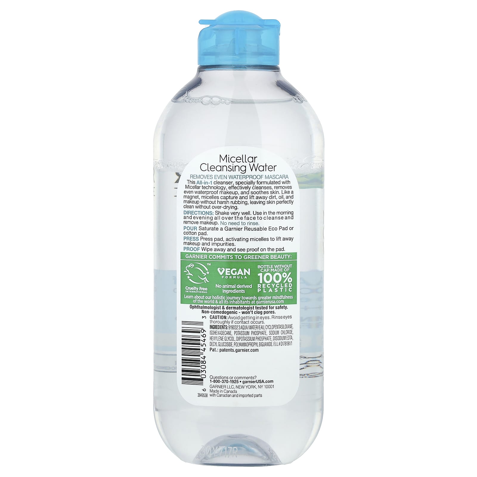 Garnier Micellar Cleansing Water - All Skin Types, Waterproof, Cruelty Free - Image 2