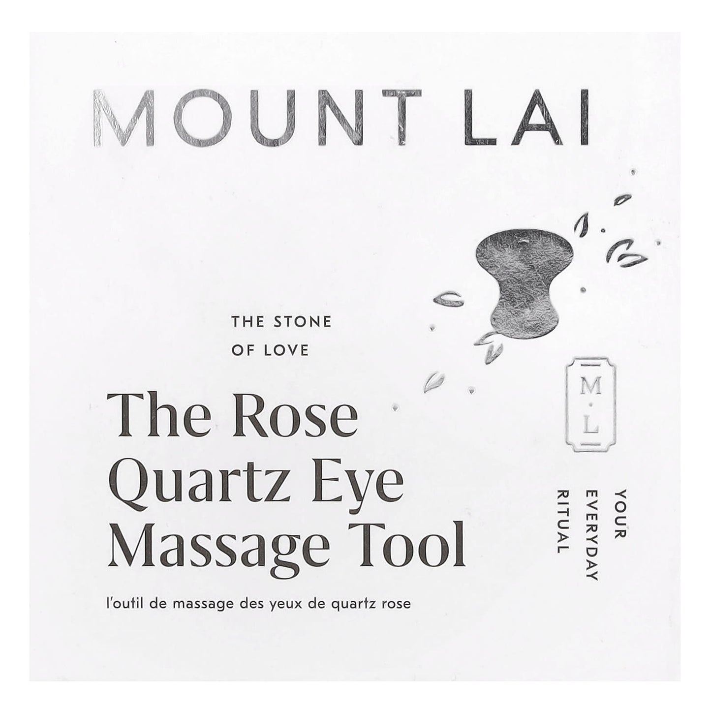 Mount Lai, The Rose Quartz Eye Massage Tool, 1 Tool - Image 1