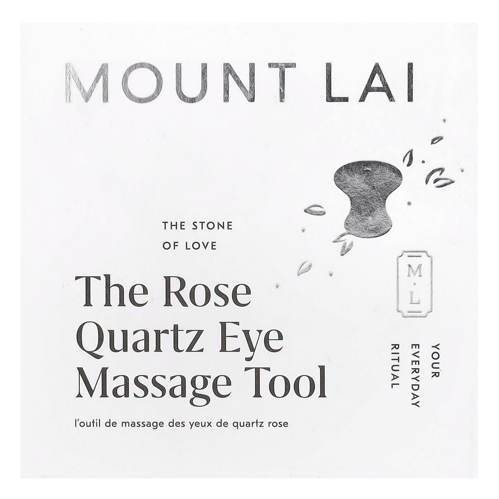 Mount Lai, The Rose Quartz Eye Massage Tool, 1 Tool - Image 1